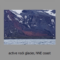 active rock glacier, NNE coast